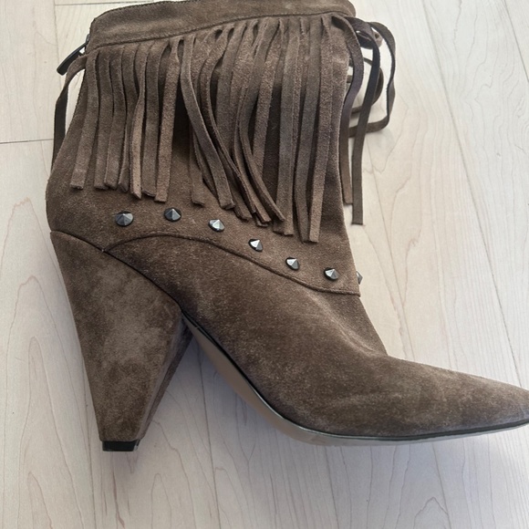 Fringe Suede Ankle Bootie - Picture 5 of 13